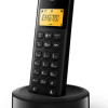 PHILIPS ασύρματο τηλέφωνο D1601B/34, με ελληνικό μενού, μαύρο