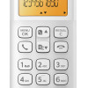 PHILIPS ασύρματο τηλέφωνο D1601W-34, με ελληνικό μενού, λευκό