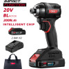 DELI παλμικό κατσαβίδι μπαταρίας DE-QZ20-1D2, Brushless, 20V, 2x 2Ah, 200N.m