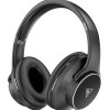 DOQAUS headphones DESIGN 1, ασύρματα & ενσύρματα, Φ40mm, 600mAh, μαύρα