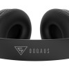 DOQAUS headphones DESIGN 2, ασύρματα & ενσύρματα, Φ40mm, 600mAh, μαύρα