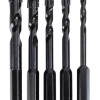 DELI σετ τρυπάνια DH-CZZ005-ED2 για γυαλί, 40Cr YG6X, 4/5/6/8/10mm, εξάγωνο, 5τμχ