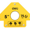 DELI μαγνητική γωνία συγκόλλησης DL-HDW75 με 45°/90°/135° γωνίες, 5", 34kg