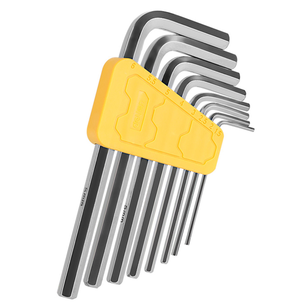 DELI σετ κλειδιά Allen DL230008 σε σχήμα L, 1.5-6mm, 8τμχ