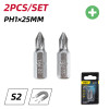 DELI σετ μύτες κατσαβιδιού DL251001, μαγνητικές, PH1x25mm, 2τμχ
