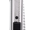 DELI μεταλλικό κοπίδι με ασφάλεια DL4255, 18mm, ασημί