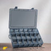 DELI ταμπακιέρα DL432306, 18 θέσεων, 27.5x19x4.4cm, πλαστική, μαύρη