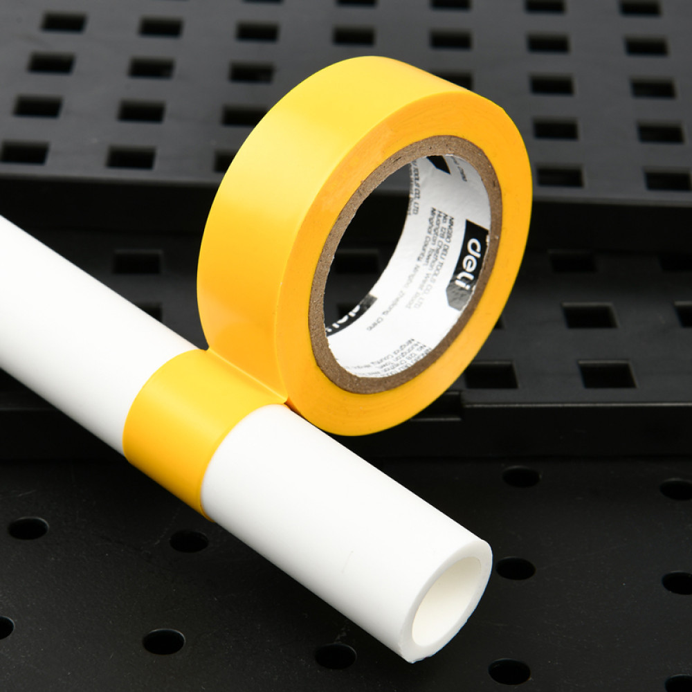 DELI μονωτική ταινία υψηλής αντοχής DL5263, 18mm x 9.15m, κίτρινη