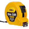 DELI μέτρο DL9010Y, με κλείδωμα & clip ζώνης, 10m/33ft x 25mm