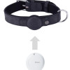 MILI κολάρο με θήκη smart tag MiCollar για σκύλους, large, μαύρο