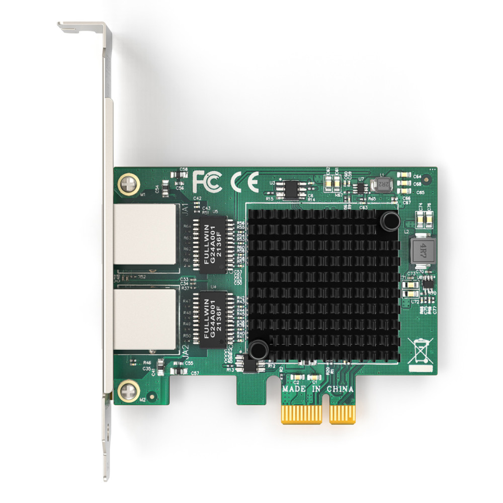 EDUP κάρτα επέκτασης δικτύου PCIe σε 2x RJ45 EP-9613, 1000Mbps