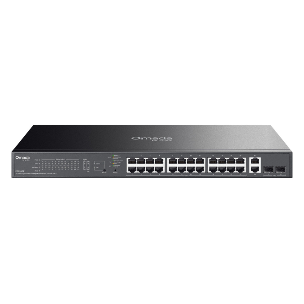 TP-LINK easy managed switch ES228GP, 28x Gigabit θύρες, PoE+, V1.0