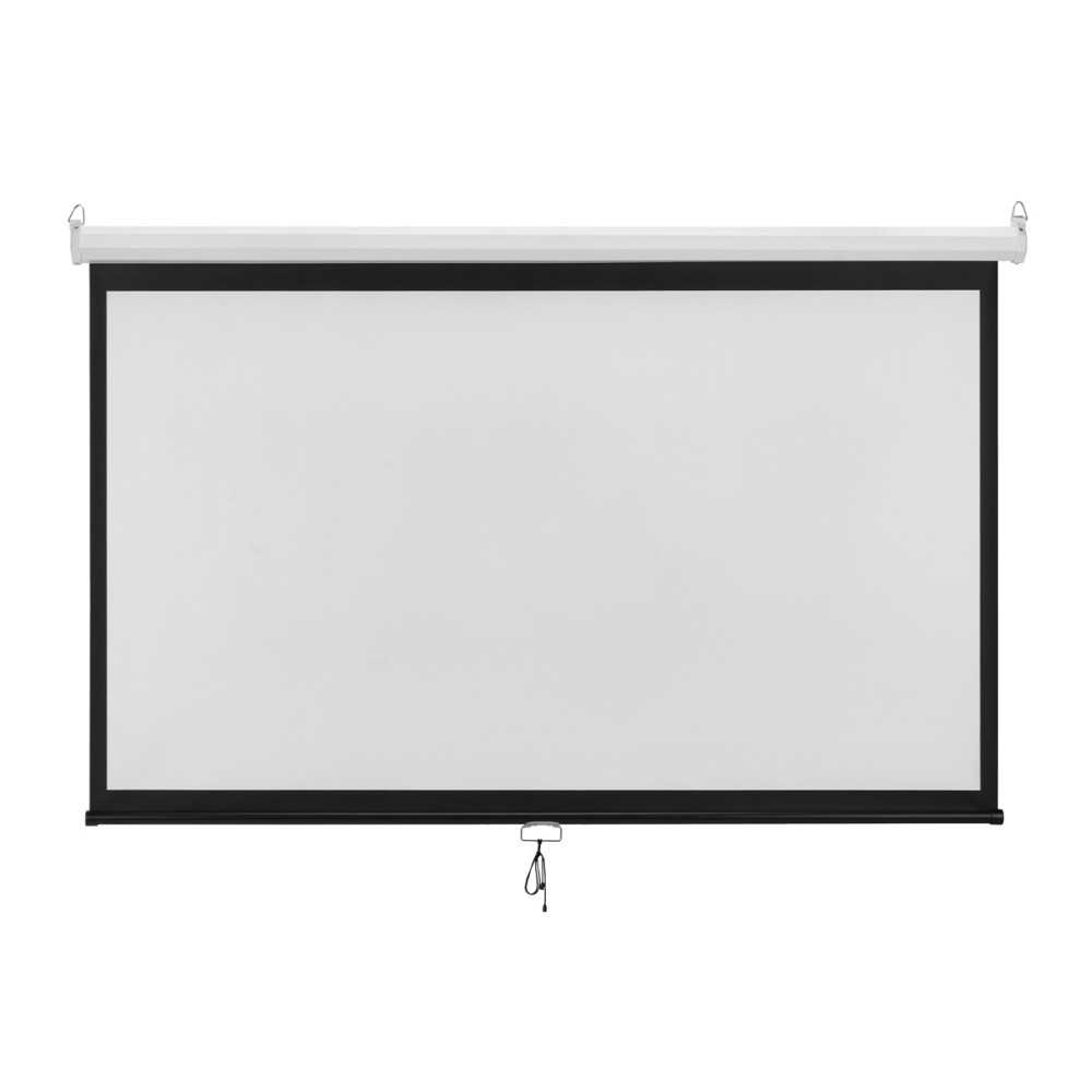 BRATECK οθόνη προβολής projector τοίχου/οροφής ESBA100, 221x124cm, 16:9/100", πτυσσόμενη