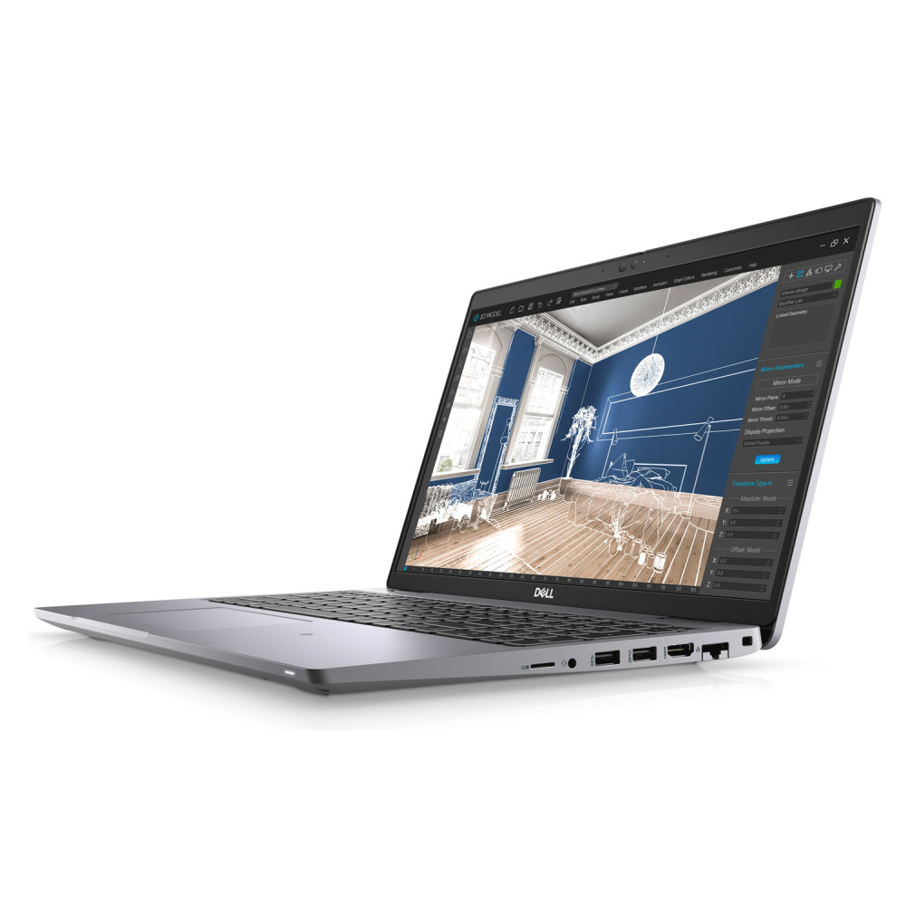 DELL Laptop Precision 3560, Factory Refurbished Grade A, i7-1165G7, 16/512GB SSD, 15.3", Cam, Intel Integrated Graphics, Windows 11 Pro
