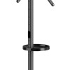 BRATECK βάση τηλεόρασης δαπέδου FS38-44TWE, 32-65", έως 50kg, με 2x ράφια, ροδάκια, μαύρη