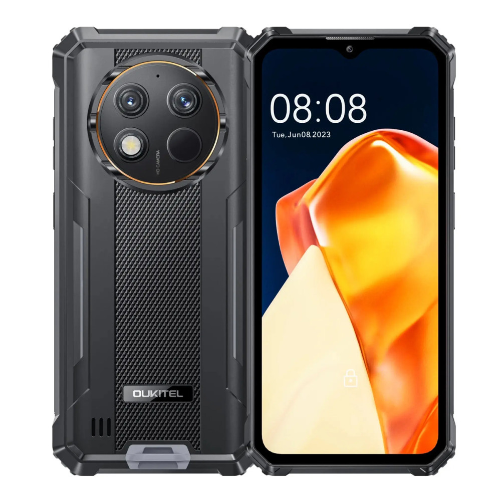 OUKITEL smartphone G1, 6.52", 6/256GB, 10600mAh, IP68/IP69K/MIL-STD-810H, μαύρο