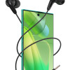 CELEBRAT earphones με μικρόφωνο G26, 3.5mm σύνδεση, Φ10mm, 1.2m, μαύρα