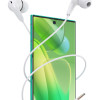 CELEBRAT earphones με μικρόφωνο G26, 3.5mm σύνδεση, Φ10mm, 1.2m, λευκά