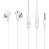 CELEBRAT earphones με μικρόφωνο G26, 3.5mm σύνδεση, Φ10mm, 1.2m, λευκά