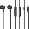 CELEBRAT earphones με μικρόφωνο G40, USB-C σύνδεση, 10mm, 1.2m, μαύρα