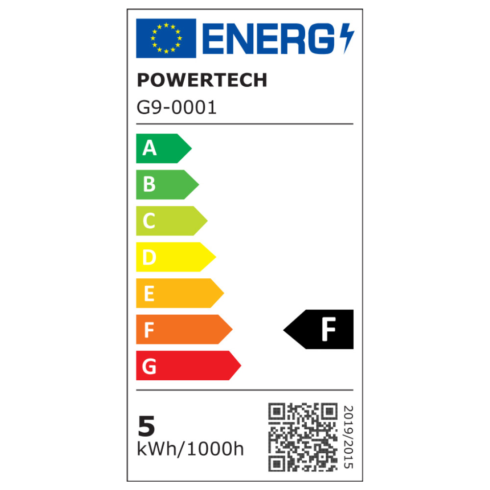 POWERTECH LED λάμπα G9-0001 5W, 4000K, G9, 450lm, RC