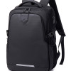 GOLDEN WOLF τσάντα πλάτης GB00444, με θήκη laptop 15.6", 23L, μαύρη