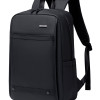 GOLDEN WOLF τσάντα πλάτης GB00705 με θήκη laptop 15.6", 17L, μαύρη