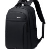 GOLDEN WOLF τσάντα πλάτης GB00711 με θήκη laptop 15.6", 27L, μαύρη