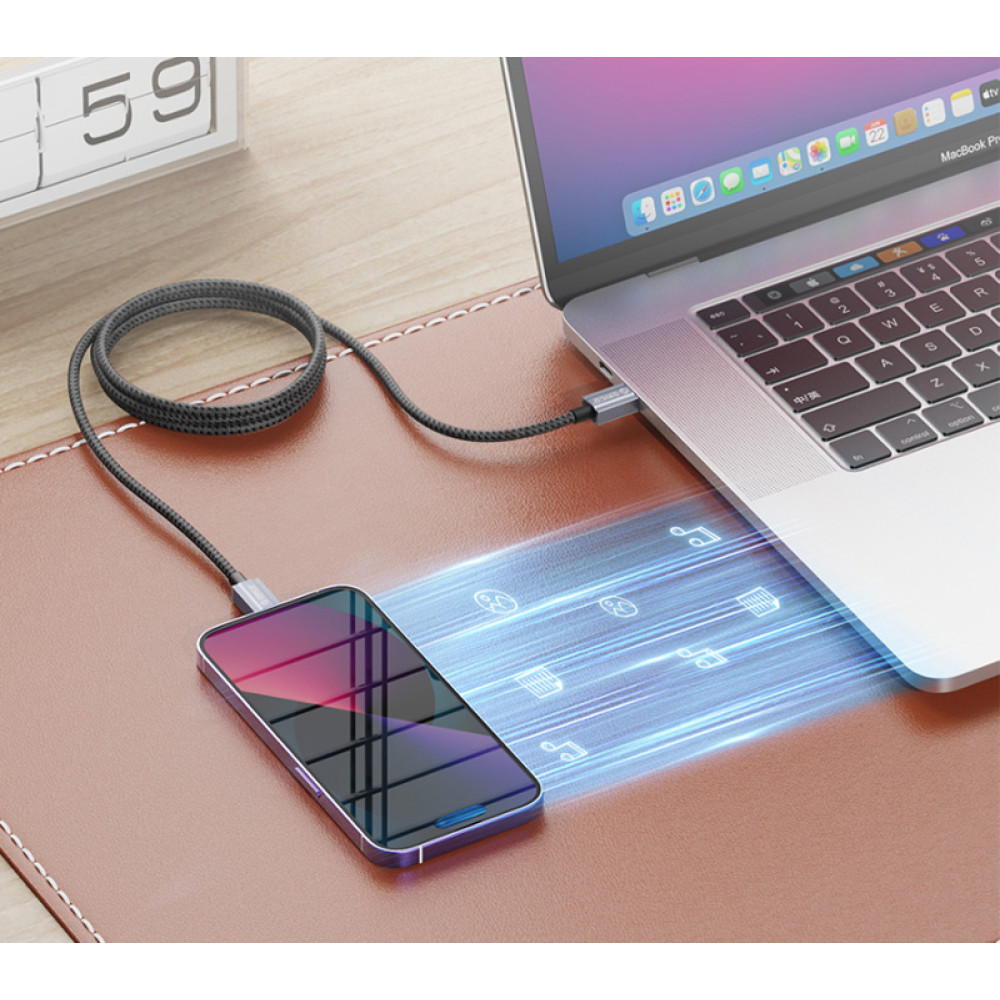 ORICO καλώδιο Lightning σε USB GQA12, 2.4A, 480Mbps, 1m, μαύρο