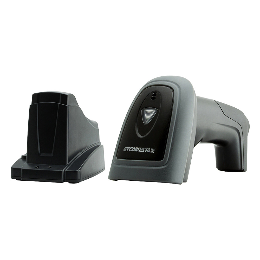 GTCODESTAR barcode scanner GT-1901C με βάση, 1D & 2D, ενσύρματο & ασύρματο, Bluetooth, 2000mAh, μαύρο