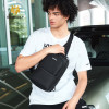 GOLDEN WOLF τσάντα Crossbody GXB00725, 4L, μαύρη