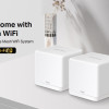 MERCUSYS Mesh WiFi 6 System Halo H60X, 1500Mbps Dual Band, 3τμχ, V.1.0