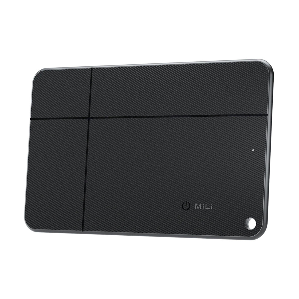 MILI ψηφιακή επαγγελματική κάρτα & tracker MiCard Duo για iOS & Android συσκευές, NFC, Bluetooth, μαύρο