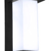 POWERTECH LED φωτιστικό τοίχου HLL-0166, 12W, 4000K, 960lm, IP65, μεταλλικό, μαύρο