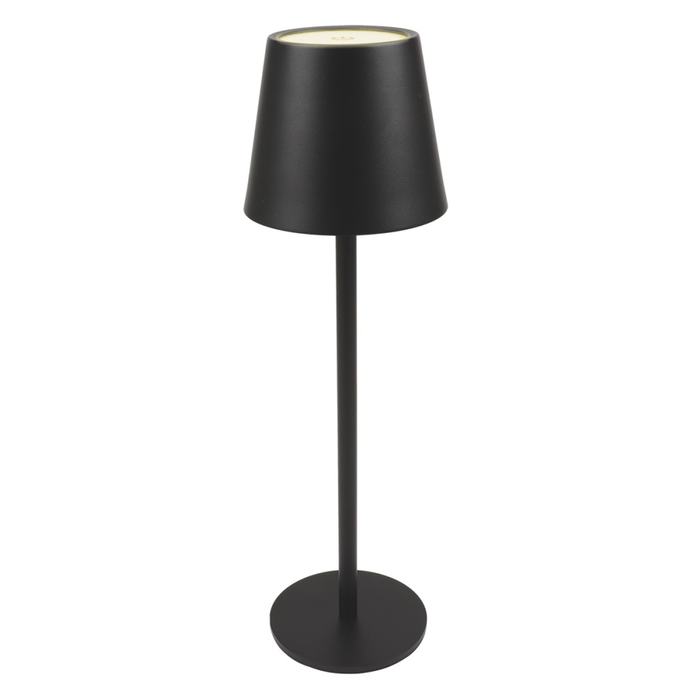 POWERTECH LED επιτραπέζιο φωτιστικό HLL-0193, ρυθμιζόμενο, επαναφορτιζόμενο, μαύρο