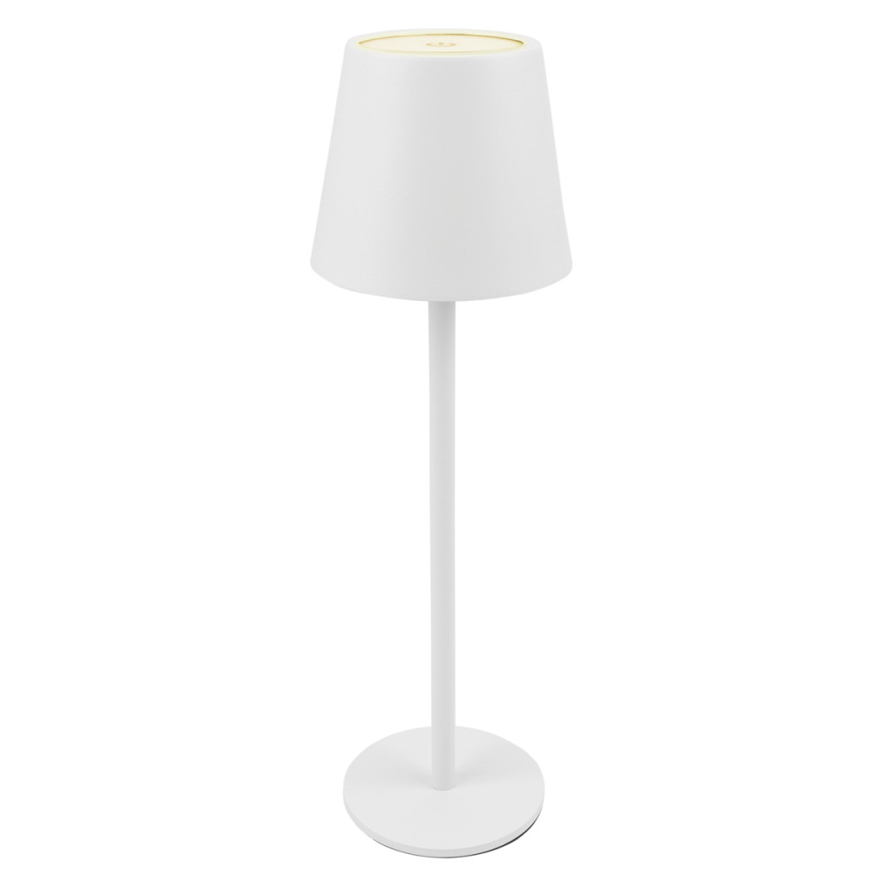 POWERTECH LED επιτραπέζιο φωτιστικό HLL-0194, ρυθμιζόμενο, επαναφορτιζόμενο, λευκό