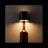 POWERTECH LED φωτιστικό για μπουκάλι HLL-0197, ρυθμιζόμενο, επαναφορτιζόμενο, μαύρο