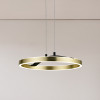 POWERTECH LED φωτιστικό οροφής HLL-0201, 29W, 4000K, Φ38x120cm, χρυσό/μαύρο