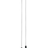 POWERTECH LED φωτιστικό οροφής HLL-0201, 29W, 4000K, Φ38x120cm, χρυσό/μαύρο