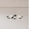 POWERTECH LED φωτιστικό οροφής HLL-0202, 29W, 4000K, Φ38x120cm, ασημί/μαύρο