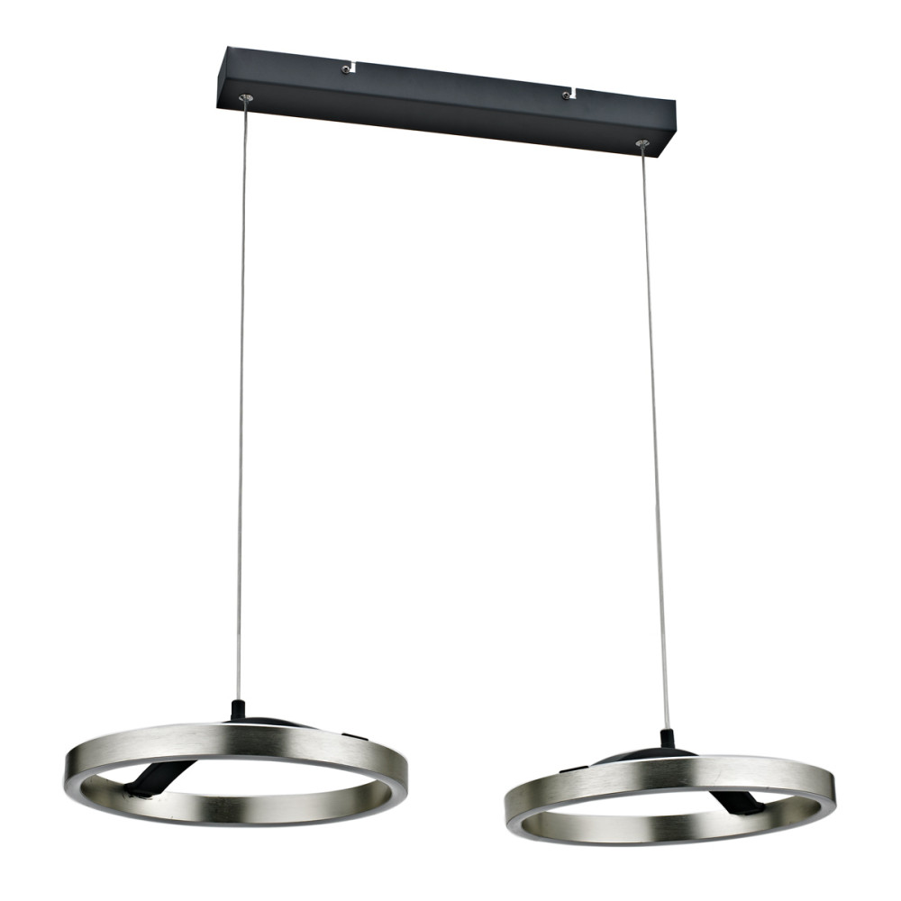 POWERTECH LED φωτιστικό οροφής HLL-0203, 42W, 4000K, 70x30x120cm, ασημί/μαύρο