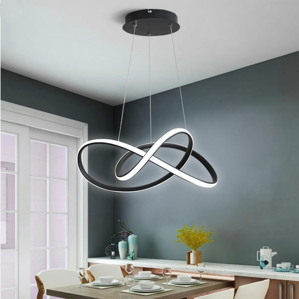POWERTECH LED φωτιστικό οροφής HLL-0207, 48W, 4000K, Φ50cm x 120cm, μαύρο
