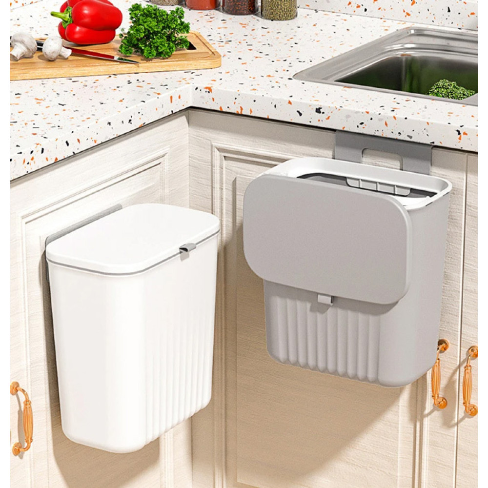 HOME USE κάδος απορριμμάτων HUH-0151, 9lt, 26x16x29cm, λευκός