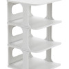 HOME USE παπουτσοθήκη HUH-0154, 4 θέσεων, 24.5x26.5x45cm, γκρι