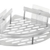 HOME USE γωνιακό ράφι τοίχου HUH-0158, αλουμινίου, 28x5.5x21cm, ασημί