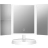 HOME USE επιτραπέζιος καθρέφτης HUH-0183, LED φως, 1x/2x/3x zoom, 2000mAh, λευκός