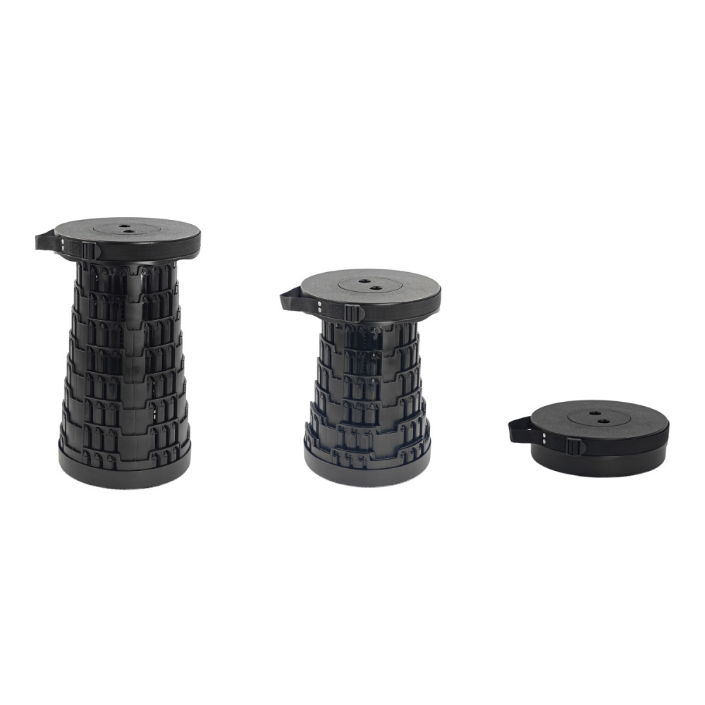 HOME USE πτυσσόμενο καρεκλάκι HUH-0230, αντοχή έως 250kg, 25.5x45cm, μαύρο