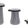 HOME USE πτυσσόμενο καρεκλάκι HUH-0231, αντοχή έως 250kg, 25.5x45cm, γκρι