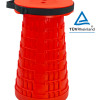 POWERTECH πτυσσόμενο καρεκλάκι HUH-0233, αντοχή έως 250kg, 25.5x45cm, κόκκινο