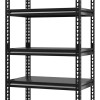 HOME USE μεταλλική ραφιέρα HUH-0248 με 5 ράφια, 90x40x183cm, μαύρη